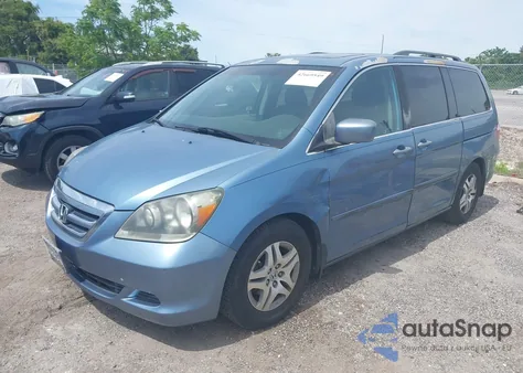 2007 Honda Odyssey Ex-L from USA, damaged, VIN 5FNRL38627B001509